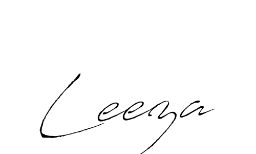 Design your own signature with our free online signature maker. With this signature software, you can create a handwritten (Antro_Vectra) signature for name Leeza. Leeza signature style 6 images and pictures png