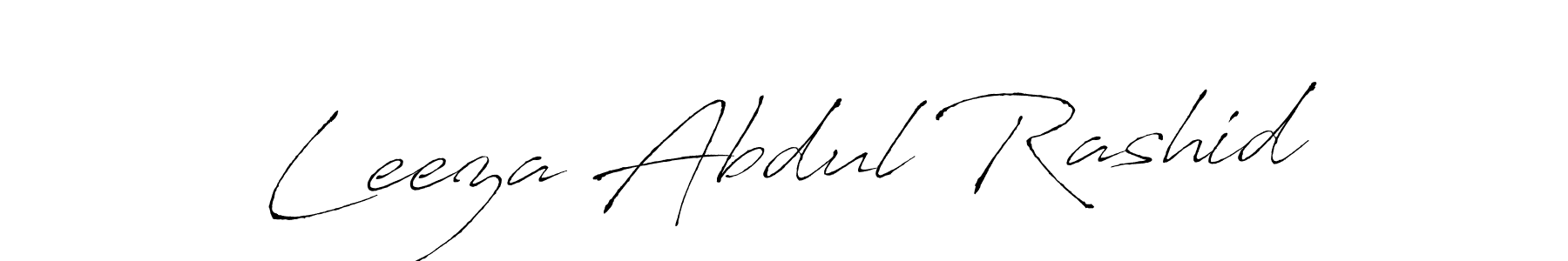 Design your own signature with our free online signature maker. With this signature software, you can create a handwritten (Antro_Vectra) signature for name Leeza Abdul Rashid. Leeza Abdul Rashid signature style 6 images and pictures png