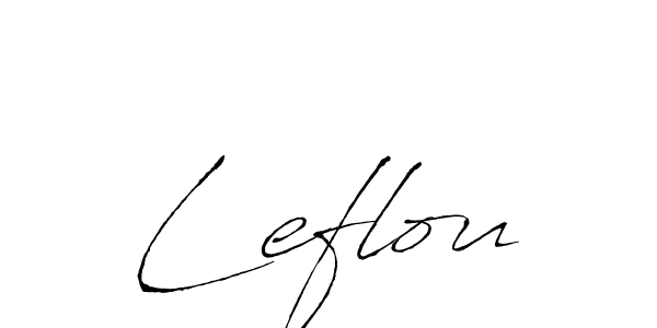 Design your own signature with our free online signature maker. With this signature software, you can create a handwritten (Antro_Vectra) signature for name Leflou. Leflou signature style 6 images and pictures png