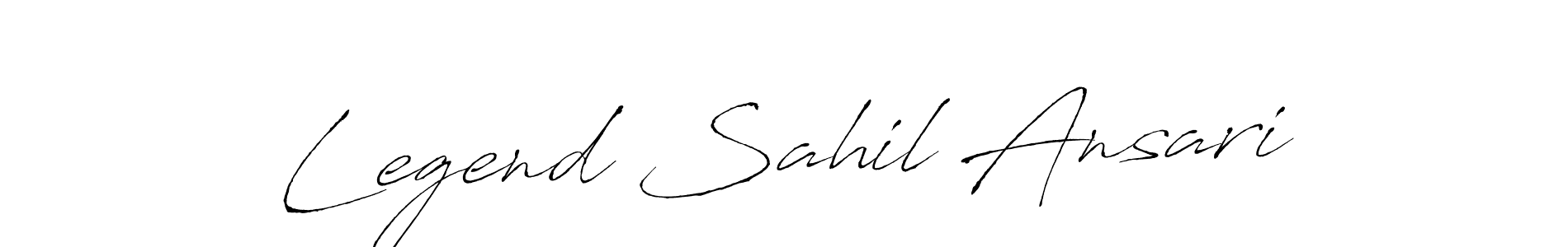 Also we have Legend Sahil Ansari name is the best signature style. Create professional handwritten signature collection using Antro_Vectra autograph style. Legend Sahil Ansari signature style 6 images and pictures png