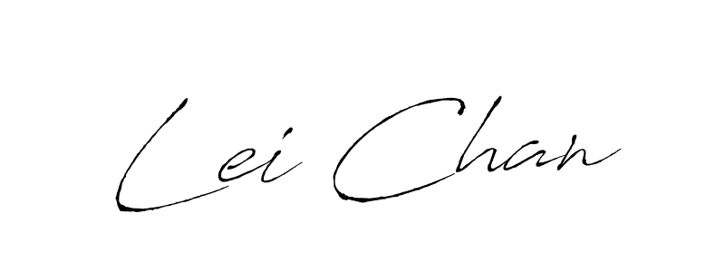 Lei Chan stylish signature style. Best Handwritten Sign (Antro_Vectra) for my name. Handwritten Signature Collection Ideas for my name Lei Chan. Lei Chan signature style 6 images and pictures png
