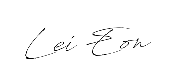 Design your own signature with our free online signature maker. With this signature software, you can create a handwritten (Antro_Vectra) signature for name Lei Eon. Lei Eon signature style 6 images and pictures png