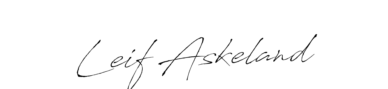 Make a beautiful signature design for name Leif Askeland. With this signature (Antro_Vectra) style, you can create a handwritten signature for free. Leif Askeland signature style 6 images and pictures png