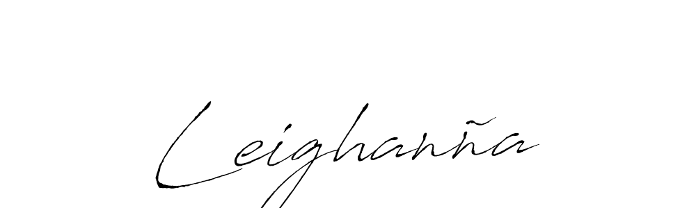 Make a beautiful signature design for name Leighanña. With this signature (Antro_Vectra) style, you can create a handwritten signature for free. Leighanña signature style 6 images and pictures png