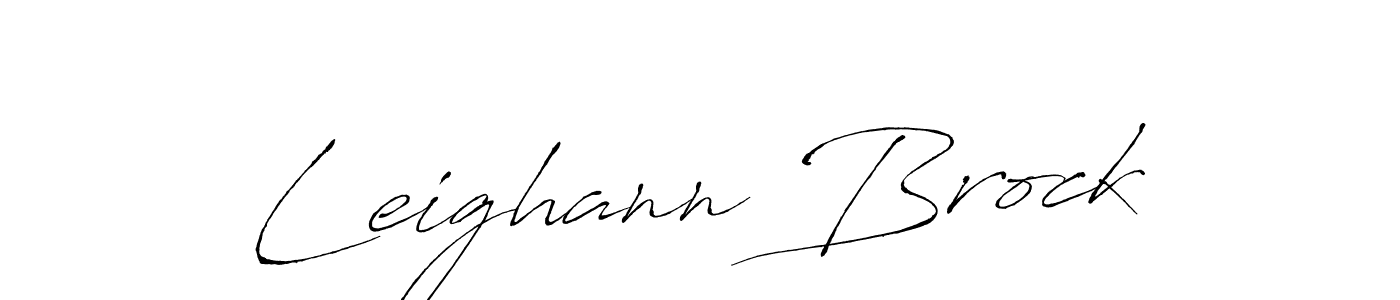 Design your own signature with our free online signature maker. With this signature software, you can create a handwritten (Antro_Vectra) signature for name Leighann Brock. Leighann Brock signature style 6 images and pictures png