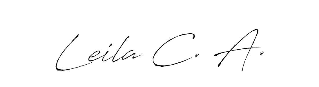 Make a short Leila C. A. signature style. Manage your documents anywhere anytime using Antro_Vectra. Create and add eSignatures, submit forms, share and send files easily. Leila C. A. signature style 6 images and pictures png