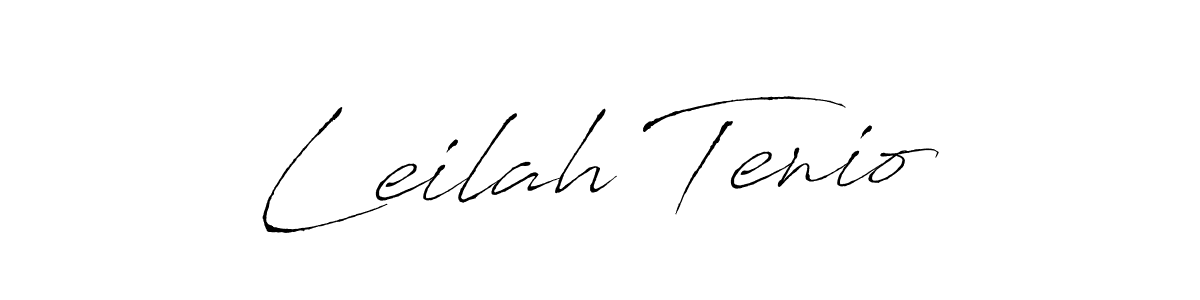 Create a beautiful signature design for name Leilah Tenio. With this signature (Antro_Vectra) fonts, you can make a handwritten signature for free. Leilah Tenio signature style 6 images and pictures png