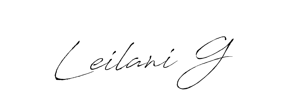Make a beautiful signature design for name Leilani G. With this signature (Antro_Vectra) style, you can create a handwritten signature for free. Leilani G signature style 6 images and pictures png