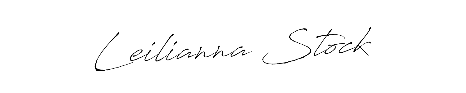 Also we have Leilianna Stock name is the best signature style. Create professional handwritten signature collection using Antro_Vectra autograph style. Leilianna Stock signature style 6 images and pictures png