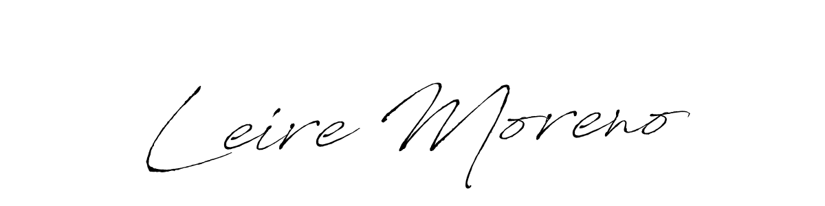 Design your own signature with our free online signature maker. With this signature software, you can create a handwritten (Antro_Vectra) signature for name Leire Moreno. Leire Moreno signature style 6 images and pictures png