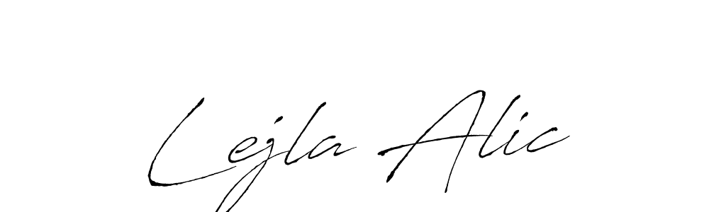 Also You can easily find your signature by using the search form. We will create Lejla Alic name handwritten signature images for you free of cost using Antro_Vectra sign style. Lejla Alic signature style 6 images and pictures png