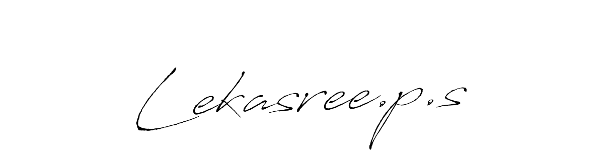 Make a beautiful signature design for name Lekasree.p.s. With this signature (Antro_Vectra) style, you can create a handwritten signature for free. Lekasree.p.s signature style 6 images and pictures png