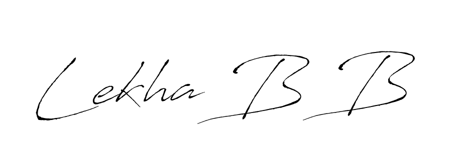 This is the best signature style for the Lekha B B name. Also you like these signature font (Antro_Vectra). Mix name signature. Lekha B B signature style 6 images and pictures png
