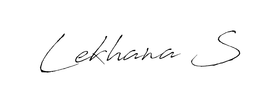 Use a signature maker to create a handwritten signature online. With this signature software, you can design (Antro_Vectra) your own signature for name Lekhana S. Lekhana S signature style 6 images and pictures png