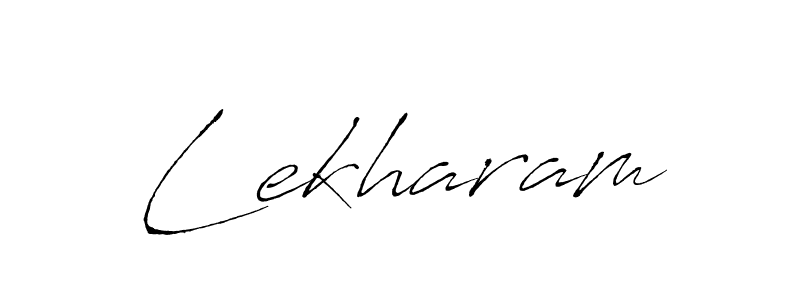 Design your own signature with our free online signature maker. With this signature software, you can create a handwritten (Antro_Vectra) signature for name Lekharam. Lekharam signature style 6 images and pictures png