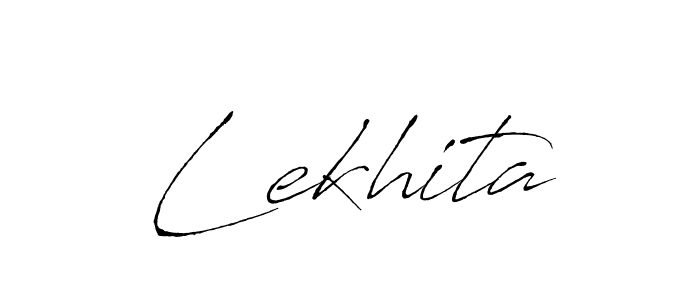 Lekhita stylish signature style. Best Handwritten Sign (Antro_Vectra) for my name. Handwritten Signature Collection Ideas for my name Lekhita. Lekhita signature style 6 images and pictures png