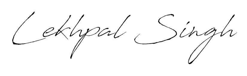 The Antro_Vectra font transforms the name Lekhpal Singh into an executive sign with sharp precision and distinguished character. Lekhpal Singh signature style 6 images and pictures png