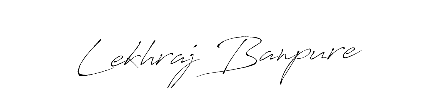 Design your own signature with our free online signature maker. With this signature software, you can create a handwritten (Antro_Vectra) signature for name Lekhraj Banpure. Lekhraj Banpure signature style 6 images and pictures png