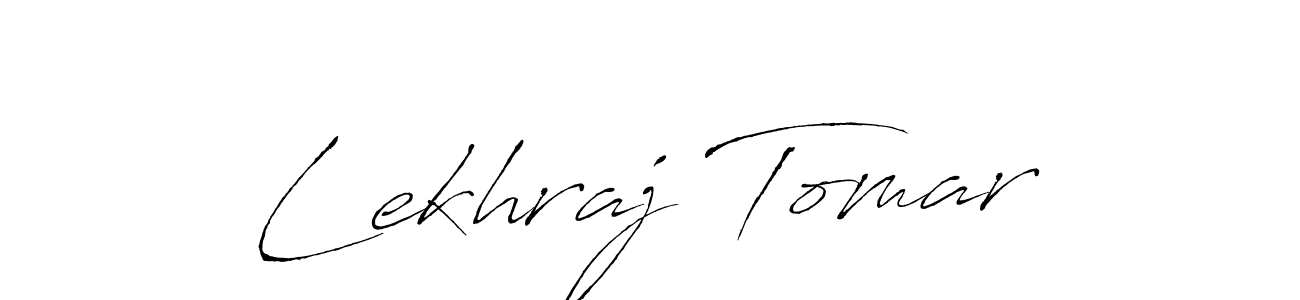 You should practise on your own different ways (Antro_Vectra) to write your name (Lekhraj Tomar) in signature. don't let someone else do it for you. Lekhraj Tomar signature style 6 images and pictures png