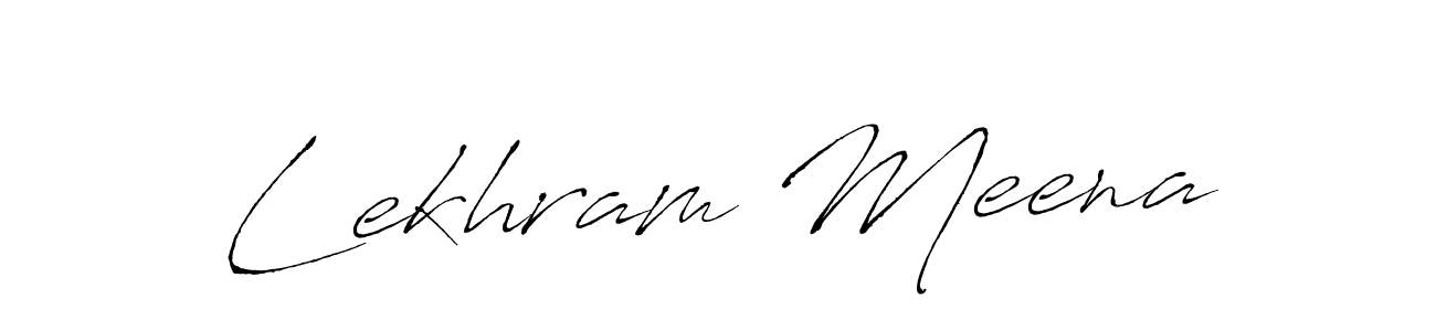 How to make Lekhram Meena signature? Antro_Vectra is a professional autograph style. Create handwritten signature for Lekhram Meena name. Lekhram Meena signature style 6 images and pictures png