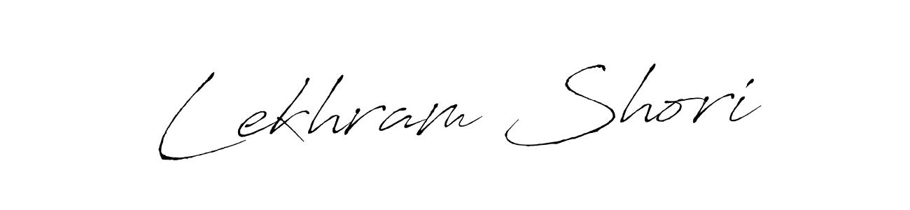 The best way (Antro_Vectra) to make a short signature is to pick only two or three words in your name. The name Lekhram Shori include a total of six letters. For converting this name. Lekhram Shori signature style 6 images and pictures png