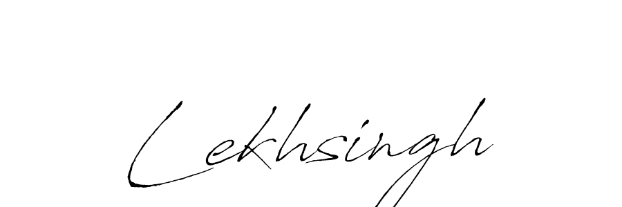 The best way (Antro_Vectra) to make a short signature is to pick only two or three words in your name. The name Lekhsingh include a total of six letters. For converting this name. Lekhsingh signature style 6 images and pictures png