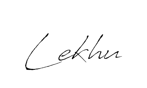 Create a beautiful signature design for name Lekhu. With this signature (Antro_Vectra) fonts, you can make a handwritten signature for free. Lekhu signature style 6 images and pictures png