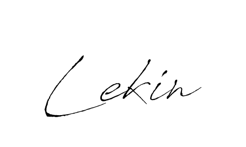 Make a beautiful signature design for name Lekin. With this signature (Antro_Vectra) style, you can create a handwritten signature for free. Lekin signature style 6 images and pictures png