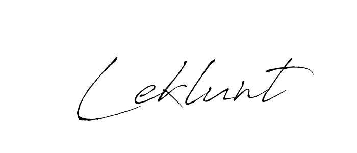 if you are searching for the best signature style for your name Leklunt. so please give up your signature search. here we have designed multiple signature styles  using Antro_Vectra. Leklunt signature style 6 images and pictures png