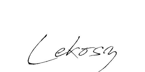 if you are searching for the best signature style for your name Lekosz. so please give up your signature search. here we have designed multiple signature styles  using Antro_Vectra. Lekosz signature style 6 images and pictures png