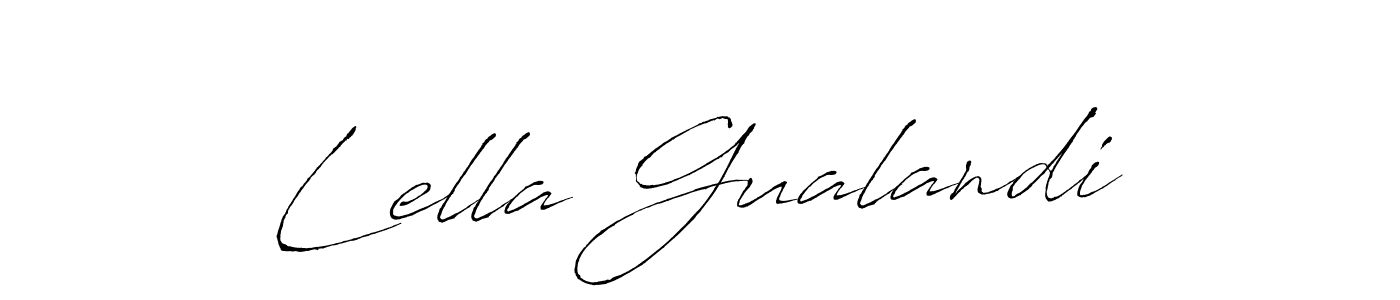 Also You can easily find your signature by using the search form. We will create Lella Gualandi name handwritten signature images for you free of cost using Antro_Vectra sign style. Lella Gualandi signature style 6 images and pictures png