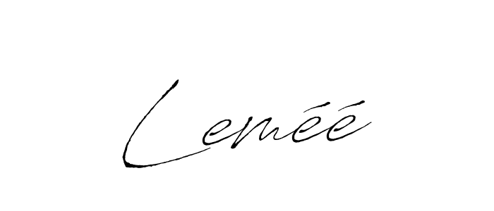 You should practise on your own different ways (Antro_Vectra) to write your name (Leméé) in signature. don't let someone else do it for you. Leméé signature style 6 images and pictures png