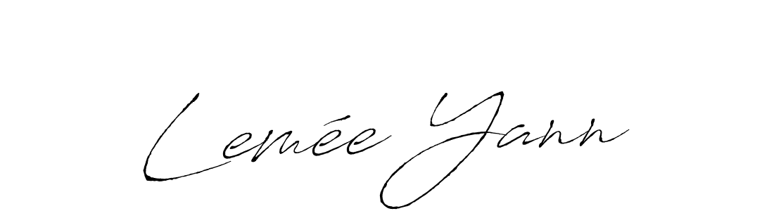 Create a beautiful signature design for name Lemée Yann. With this signature (Antro_Vectra) fonts, you can make a handwritten signature for free. Lemée Yann signature style 6 images and pictures png