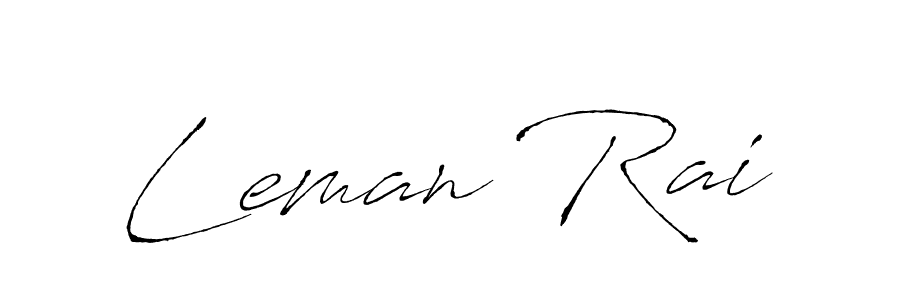 Also You can easily find your signature by using the search form. We will create Leman Rai name handwritten signature images for you free of cost using Antro_Vectra sign style. Leman Rai signature style 6 images and pictures png