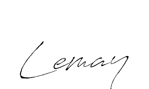 Design your own signature with our free online signature maker. With this signature software, you can create a handwritten (Antro_Vectra) signature for name Lemay. Lemay signature style 6 images and pictures png