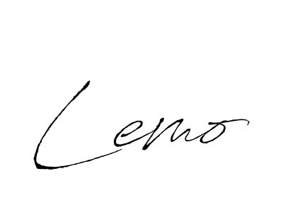 You should practise on your own different ways (Antro_Vectra) to write your name (Lemo) in signature. don't let someone else do it for you. Lemo signature style 6 images and pictures png