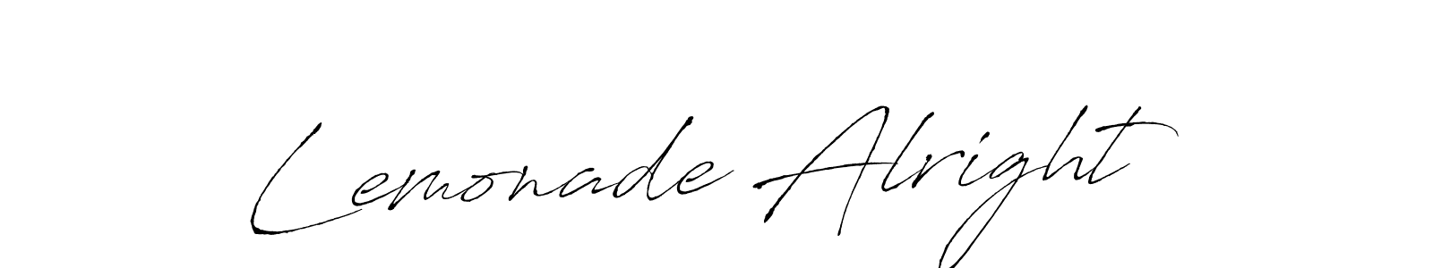 You should practise on your own different ways (Antro_Vectra) to write your name (Lemonade Alright) in signature. don't let someone else do it for you. Lemonade Alright signature style 6 images and pictures png