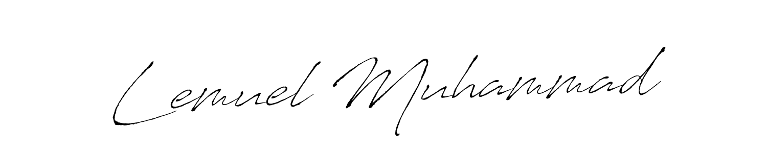 Make a beautiful signature design for name Lemuel Muhammad. Use this online signature maker to create a handwritten signature for free. Lemuel Muhammad signature style 6 images and pictures png