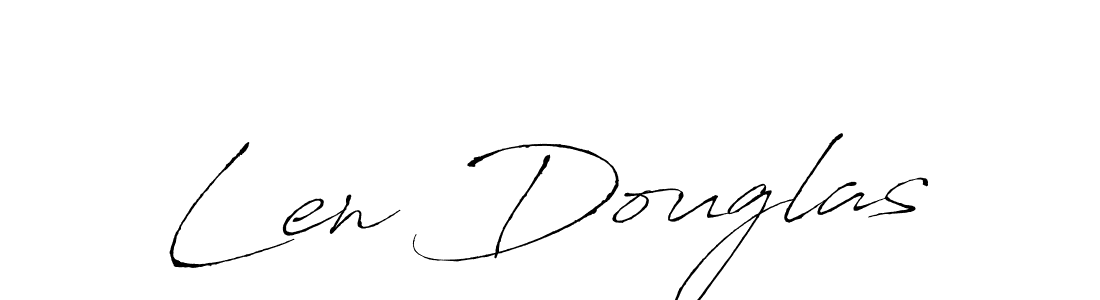 It looks lik you need a new signature style for name Len Douglas. Design unique handwritten (Antro_Vectra) signature with our free signature maker in just a few clicks. Len Douglas signature style 6 images and pictures png