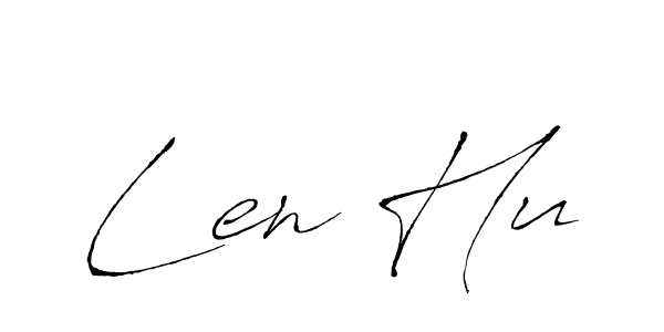 Once you've used our free online signature maker to create your best signature Antro_Vectra style, it's time to enjoy all of the benefits that Len Hu name signing documents. Len Hu signature style 6 images and pictures png