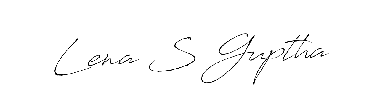 if you are searching for the best signature style for your name Lena S Guptha. so please give up your signature search. here we have designed multiple signature styles  using Antro_Vectra. Lena S Guptha signature style 6 images and pictures png