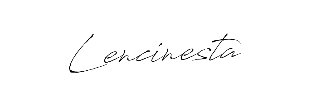 How to make Lencinesta name signature. Use Antro_Vectra style for creating short signs online. This is the latest handwritten sign. Lencinesta signature style 6 images and pictures png