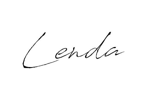 Create a beautiful signature design for name Lenda. With this signature (Antro_Vectra) fonts, you can make a handwritten signature for free. Lenda signature style 6 images and pictures png