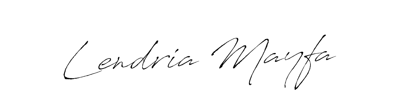 Make a beautiful signature design for name Lendria Mayfa. With this signature (Antro_Vectra) style, you can create a handwritten signature for free. Lendria Mayfa signature style 6 images and pictures png