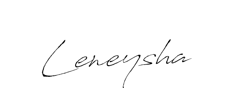 How to make Leneysha signature? Antro_Vectra is a professional autograph style. Create handwritten signature for Leneysha name. Leneysha signature style 6 images and pictures png