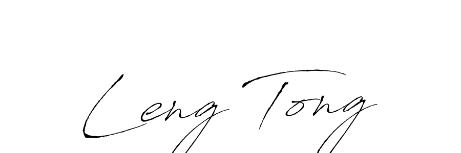 How to make Leng Tong name signature. Use Antro_Vectra style for creating short signs online. This is the latest handwritten sign. Leng Tong signature style 6 images and pictures png