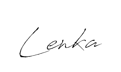 How to make Lenka signature? Antro_Vectra is a professional autograph style. Create handwritten signature for Lenka name. Lenka signature style 6 images and pictures png