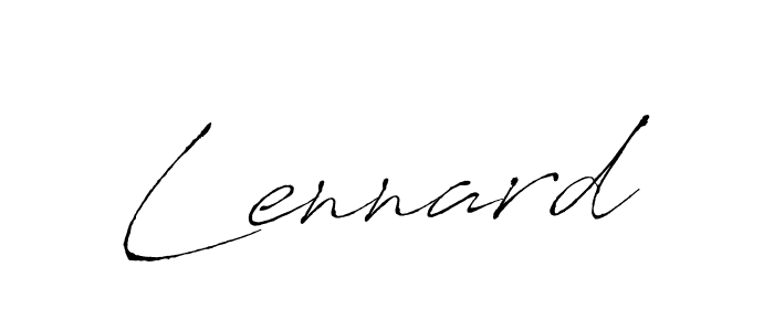 You should practise on your own different ways (Antro_Vectra) to write your name (Lennard) in signature. don't let someone else do it for you. Lennard signature style 6 images and pictures png