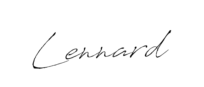 Lennard stylish signature style. Best Handwritten Sign (Antro_Vectra) for my name. Handwritten Signature Collection Ideas for my name Lennard. Lennard signature style 6 images and pictures png