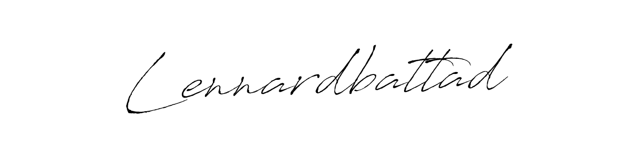 Also we have Lennardbattad name is the best signature style. Create professional handwritten signature collection using Antro_Vectra autograph style. Lennardbattad signature style 6 images and pictures png